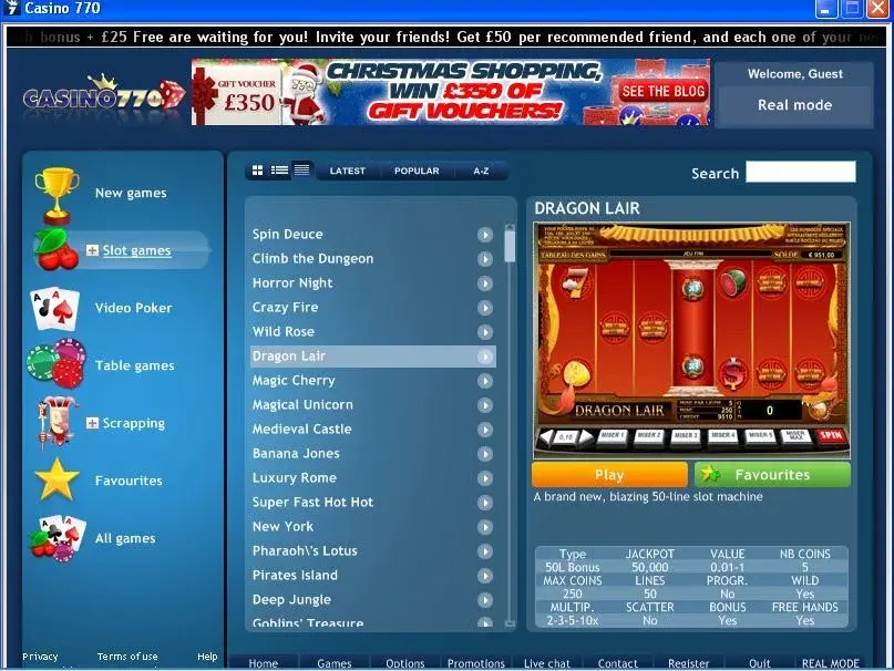Casino770 screenshot